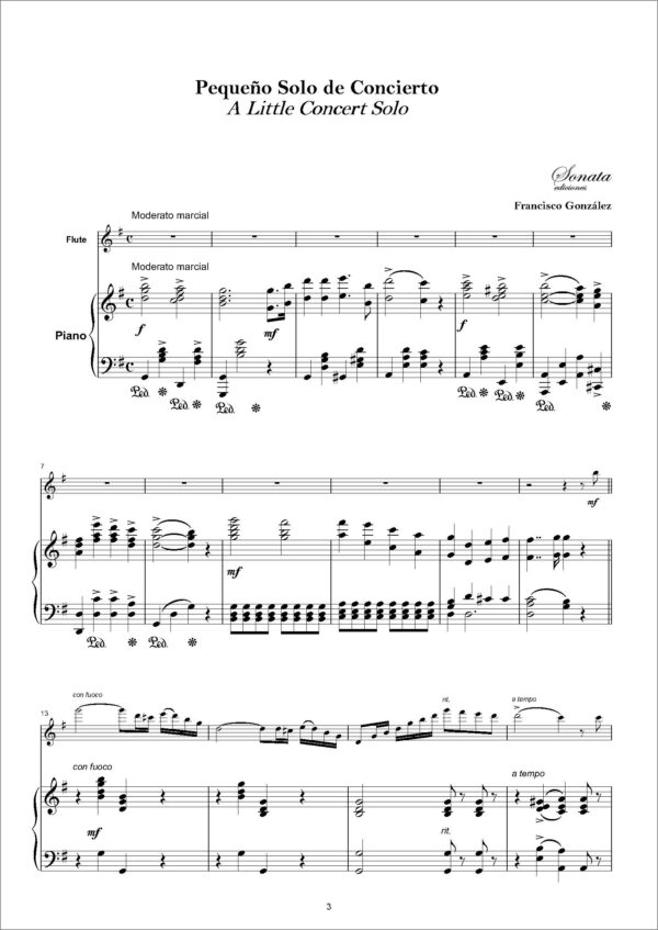 GONZÁLEZ, F.: Pequeño Solo de Concierto - Imagen 2