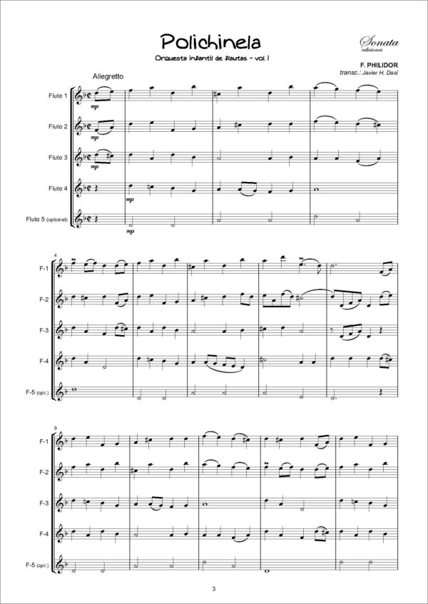 ÁLBUM: Orquesta infantil de flautas - 1 (5 flautas) - Imagen 2