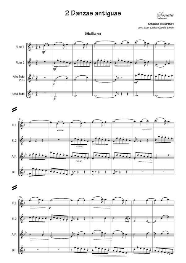 RESPIGHI, O.: 2 Danzas antiguas - Imagen 2