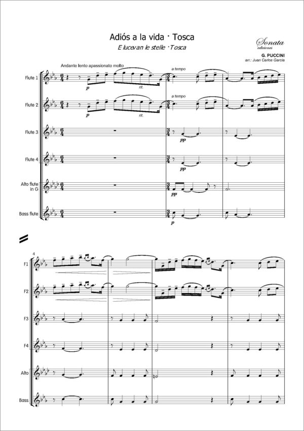 PUCCINI, G.: E lucevan le stelle · Tosca · Adiós a la vida - Imagen 2