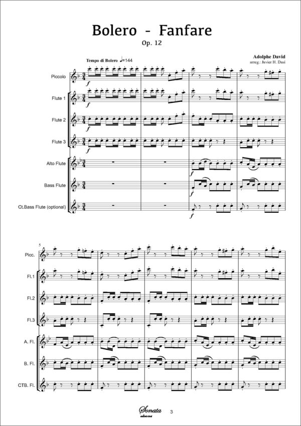 DAVID, A.: Bolero-Fanfare, Op. 12 - Imagen 2