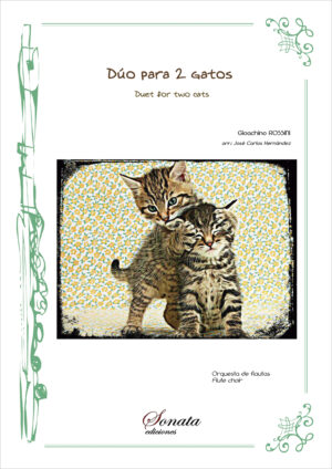 ROSSINI, G.: Dúo para dos gatos (Dos voces y Orquesta de flautas)