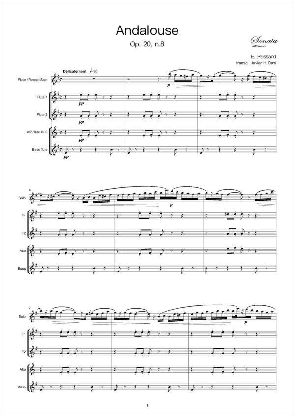 PESSARD, E.: Andalouse, Op.20, n.8 - Imagen 2