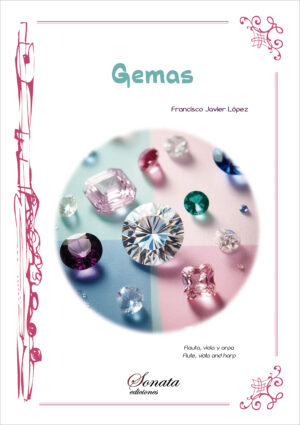 LÓPEZ, F.J.: Gemas · Flauta, viola y arpa